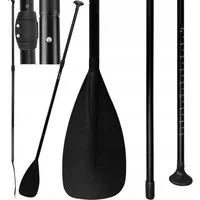 Moto Active Paddel Stand Up Board 175-210cm verstellbar 3-teilig Aluminium SUP-Paddel, (3-St), Faltbar Kajak Doppelpaddel Teleskop schwarz Nylon T-Griff 950g