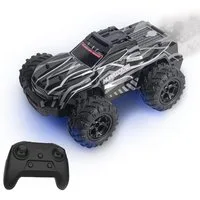 Esun RC-Auto RC-Auto Ferngesteuerter Monstertruck Ferngesteuert mit Spray 1:18 (Set, 2.4GHz Ferngesteuerter Monstertruck), Ferngesteuertes Auto ab 3 4 5 6 8 Jahre Mädchen