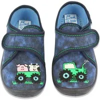 Beck Kleinkind Hausschuh Little Farm Hausschuh (atmungsaktive, leichte, flexible Schuhe, für Kita, Kindergarten, Zuhause) leichte flexible Laufsohle, Obermaterial + Futter Baumwolle