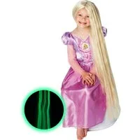 JADEO Kostüm Rapunzel Disney Kinderperücke extrem lang blond