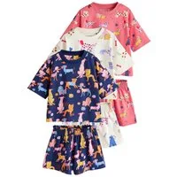 Next Pyjama Kurze Schlafanzüge, 3er-Pack (6 tlg)
