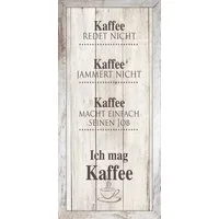 Bönninghoff Bild mit Rahmen Wandbild gerahmt KAFFEE 23x49 cm – Wanddeko modern, Kaffee, Kaffee Bilder, Sprüche & Texte (1 St), mit dekorativem Rahmen