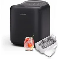 Klarstein Eiswürfelmaschine SparkIce Eismaschine 15 kg/24h 1,5L 2 Modi 6 Min. Touch Auto-Reinigung, Ice Maker Eiswürfelmaschine elektrisch mit Wassertank 1,5L Display