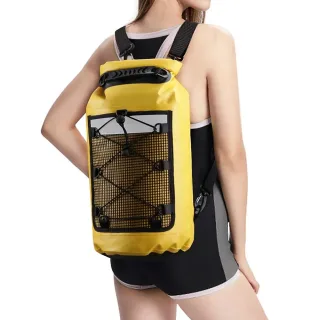 WaveRite 10L/20L/30L Waterproof Ocean Swimming Backpack PVC Fashing Diving Compression Storage Dry Pack Bag Men Women Ka