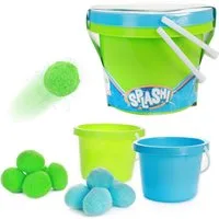 Toi-Toys Spiel Splash wiederverwendbare Wasserbomben mit 2 Eimern und 10 Bällen