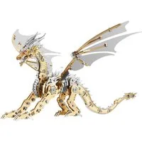 Fine Life Pro 3D-Puzzle 3D Metallbausatz-Serie: Mechanische Hornisse, Phönix & Alterdrache, Puzzleteile, Kreatives DIY-Puzzle mit Spielspaß & intellektueller Herausforderung