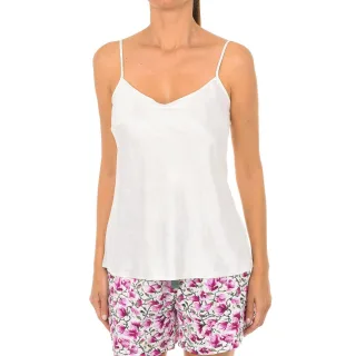 Liebenswertes L07WV Damen-T-Shirt aus Satin mit schmalem Träger