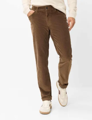 Brax Herren Cordhose Style CADIZ NOUGAT, braun, Gr. 44/34