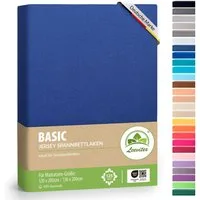 leevitex® Spannbettlaken Jersey aus 100% Baumwolle, für Kinder- & Standardmatratzen, Jersey, Gummizug: rundum, 100% Baumwolle, anschmiegsam & dehnbar, diverse Größen und Farben