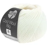 LANA GROSSA COOL WOOL BIG 50 g pflegeleichtes Strickgarn extrafeine Merinowolle Häkelwolle, 120 m (Premium Merinowolle Garn für Strickideen, Klassiker aus purer, extrafeiner Merinowolle), 50 g