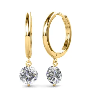 Grace Ohrringe - Gold und Kristall