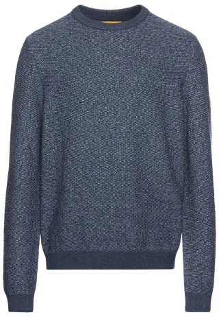 camel active - Strickpullover aus einem Baumwollmix blau - Gr. - XL