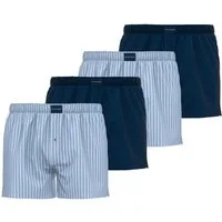 TOM TAILOR Boxershorts Herren Web-Boxershorts 4er Pack Baumwolle (Packung, 4er Pack)