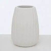 BOLTZE Tischvase Blumenvase aus Keramik im 3er Set Mattes Design - Gelb Schwarz Weiß