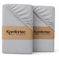 Komfortec Spannbettlaken Boxspringbett bis 15cm - 30cm Matratzenhöhe, Mikrofaser, Gummizug: Rundum, (2 Stück)