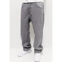 DADA Supreme Regular-fit-Jeans Bequem mit Logodruck Denim Minimal Baggy für Herren Baumwolle unifarben atmungsaktiv Knöpfe modisch-Style