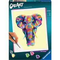 Ravensburger Malen nach Zahlen CreArt, Funky Elephant, Made in Europe