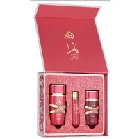 Lattafa Eau de Parfum Yara Candy Gift Set, Khamrah Geschenk, New Launch, 3-tlg., Alltagstauglich, Made in U.A.E