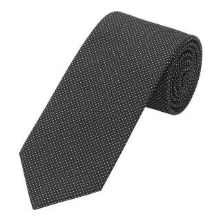 seidenfalter - Krawatte Picoté 7,0-7,5cm schwarz - Gr. - OS