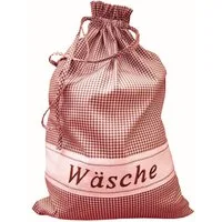 texpot Wäschesack Wäschebeutel kariert mit Zugband (1 St), faltbar