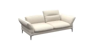 FLEXLUX 2,5-Sitzer "Salino, Funktionssofa, Relaxsofa" Sofa mit Arm- und Kopfteil-Verstellungen, Kaltschaum & Stahl-Wellen