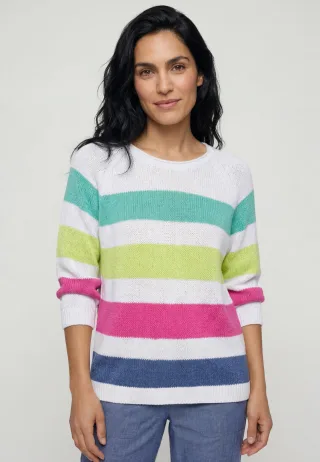 Olsen - Pullover Long Sleeves white - Gr. - 46