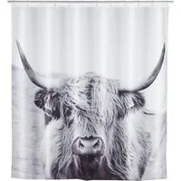 WENKO Duschvorhang Yak Breite 180 cm, Höhe 200 cm