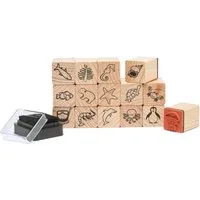 Rico Design Stempel Zoowelt, 16 Teile