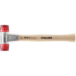 HALDER BASEPLEX - Schonhammer mit Zinkdruckguss - Gehäuse und Holzstiel, Celluloseacetat - 3906.030