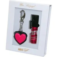 KH Security Marderspray Geschenkbox Sicherheit: Herz-Alarm + Pfefferspray, für mehr Sicherheit im Alltag, beim Joggen oder auf Reisen, Sicherheitsset für unterwegs in schöner Geschenkbox