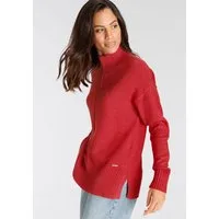 Laura Scott Stehkragenpullover mit Zierbiese in lässiger Passform