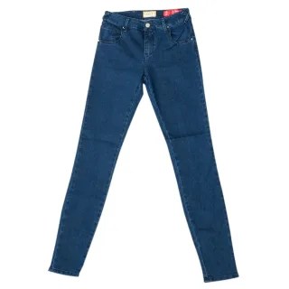 Lange Denim-Hose mit schmal geschnittenen Säumen 10DB50154 woman