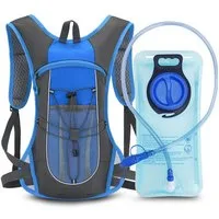 Grafner Trinkrucksack Rucksack mit Trinkblase wasserdicht 420D Nylon 2 Liter, inkl. Trinkblase, Ultraleicht
