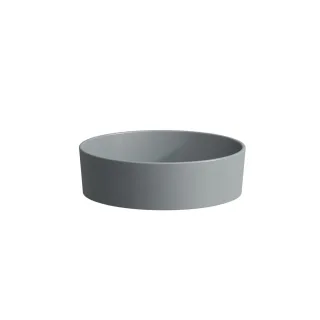 LAUFEN Waschtisch-Schale Kartell 420x420x135, ohne Hahnloch, ohne Überlauf, graphit matt H8123317581121