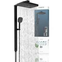Schütte Brausegarnitur LA PALMA, Höhe 105 cm, 3 Strahlart(en), Komplett-Set, Regendusche, mit Antikalk-Beschichtung, wassersparend