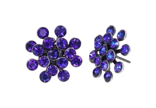 konplott - Ohrringe - Magic Fireball Mini blau