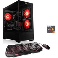 CSL Levita V26120 Gaming-PC (AMD Ryzen 5 Ryzen 5, GeForce RTX 4060, 8 GB GDDR6, HDMI, DisplayPort, PCIe 4.0, DirectX® 12, inklusive GeForce Experience, 16 GB RAM, 1000 GB SSD, Luftkühlung)