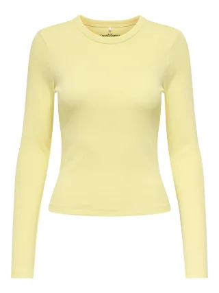 ONLY - ONLVAL L/S O-NECK TOP JRS NOOS Sunlight - Gr. - XL