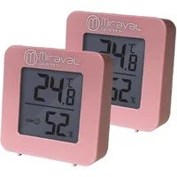 Miraval Klimamesser Miraval Thermo-/Hygrometer 2er Set, (Inklusive Akku), Temperatur, Luftfeuchte, Komfortanzeige