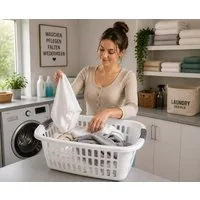 Centi Wäschekorb Wäschewanne Korb Griffen Kunststoff Stabil Robust Plastik