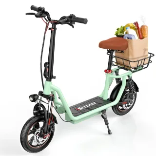 [EU DIRECT] iScooter i12 Electric Scooter With Seat 7.5Ah 36V 500W Motor Recommended Top Speed 25KM/H 12inch Moped Elect