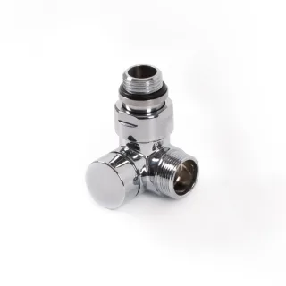 Terma Winkeleck-Absperrventil CYLINDER GZ 1/2"-GZ 24-19 links, TGZOCR002, Chrom TGZOCR002