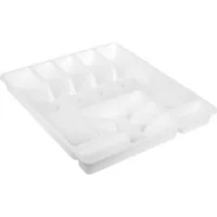 Engelland Besteckkasten Besteckeinsatz für Schubladen 40 cm (Vorteils-Set, 1 St., 45 x 39 x 5 cm), BPA-frei, robuster PP-Kunststoff, für alle handelsüblichen Schubladen