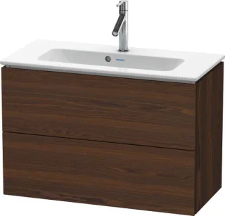 Duravit L-Cube Waschtischunterbau wandhängend Nussbaum gebürstet Matt 820x391x550 mm - LC625706969 LC625706969