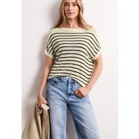 STREET ONE Pullunder mit Boatneck und Streifen