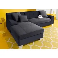 DOMO collection Ecksofa TURAH 239x152 cm, inkl. Zierkissen, moderne Steppung, mit Bettfunktion, Schlafsofa, Unser Dauertiefpreis