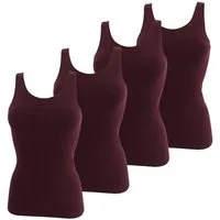 HERMKO Achseltop 1310 (Pack, 4er) Tank Top, Achselhemd, 100 % Bio-Baumwolle, Basic, Shirt, Feinripp