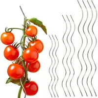Gartenwelt Riegelsberger Tomatengewächshaus Tomatenspirale aus Stahl Ø 5,6 mm Tomatenspiralstäbe Ranke Pflanzstab