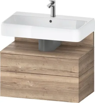 Duravit Qatego Waschtischunterbau wandhängend Eiche Marmoriert Matt 790x470x590 mm - QA4394055550000 QA4394055550000