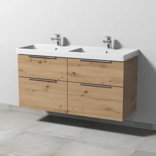 Sanipa 3way Waschtischunterbau zu Villeroy & Boch Avento Waschtisch mit 4 Auszügen, Eiche Natural-To UM62585